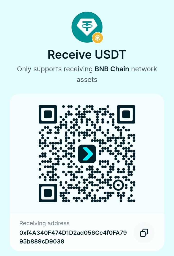 USDT BEP20 payment QR code